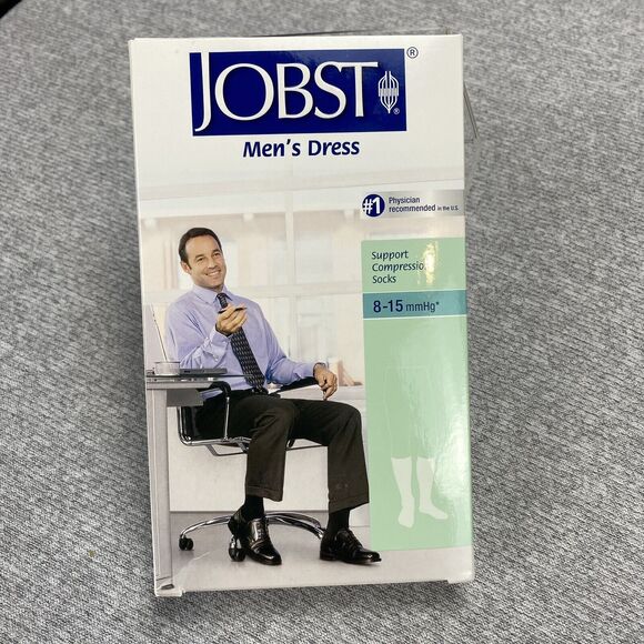Jobst Mens Dress Knee High Medium Compression Socks Closed Toe Lot of 4 - Picture 2 of 16